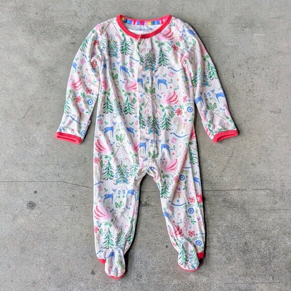 Magnetic Me Other - Magnetic Me Woodland Animals Forest Modal Footie Pajamas size 3-6M